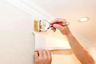 Pose de papier peint à Vagney — revêtements muraux et toiles de verre